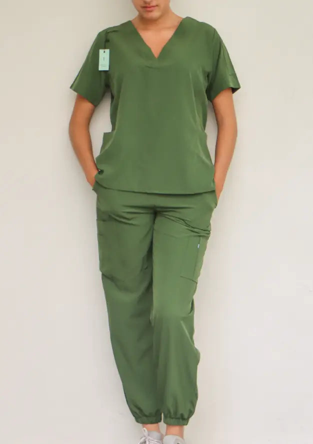 SCRUB I VERDE OLIVO MUJER KROPP